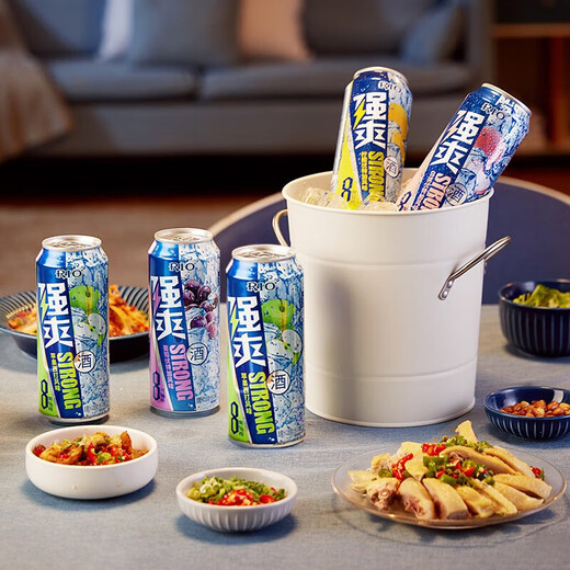 锐澳（RIO）洋酒 预调酒 鸡尾酒 果酒8度甜酒 强爽系列 330ml*12罐 中秋送礼