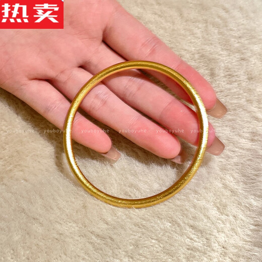 Xiqi ancient sand gold ring high quality non-fading bracelet for women new Chinese style golden gourd-like five-flower bracelet bracelet bracelet set - high color retention sand gold