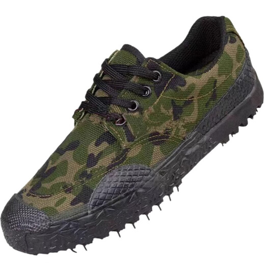 Pei Ke Jiefang-Schuhe Herren-Tarnschuhe, Gummischuhe, Arbeitsschuhe, Arbeitsschutzschuhe, Trainingsschuhe, Gegenstände sind Anti-Rutsch- und Verschleiß-resistentes, universeller 3520 neuer Tarnschuhe (Doppelschicht-Sohle) 36