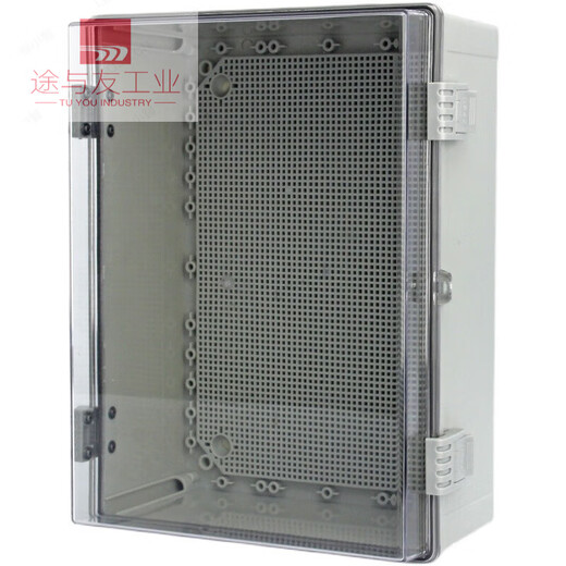 Outdoor plastic waterproof distribution box engineering household buckle ABS foundation box outdoor buckle rain-proof weak current box black