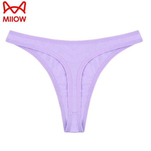 
Catman men's thong high-square pure cotton hollow sexy hip lifting T-trousers low-waisted men's nightclub markless briefs trendy white XL 135-150