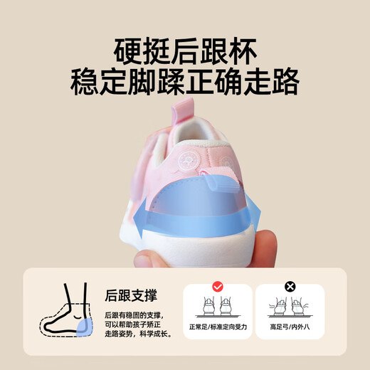 JOYNCLEON baby toddler shoes for girls spring and autumn new soft-soled non-slip boys' shoes infants and children breathable shoes for one year old beige plus velvet model size 17 (inner length 12.5cm, foot length 12cm)