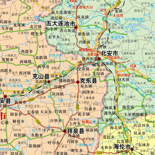 2025 Новая обновленная крупноформатная карта провинции Хэйлунцзян Размер карты примерно 1,1 м