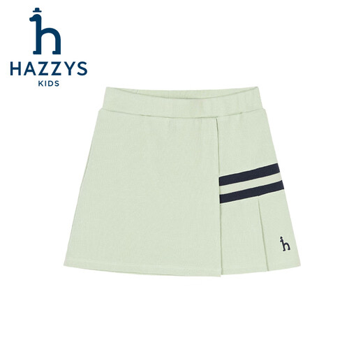 HAZZYS imported brand children's clothing girls' skirt autumn new comfortable soft breathable elastic skirt light ice gray 145