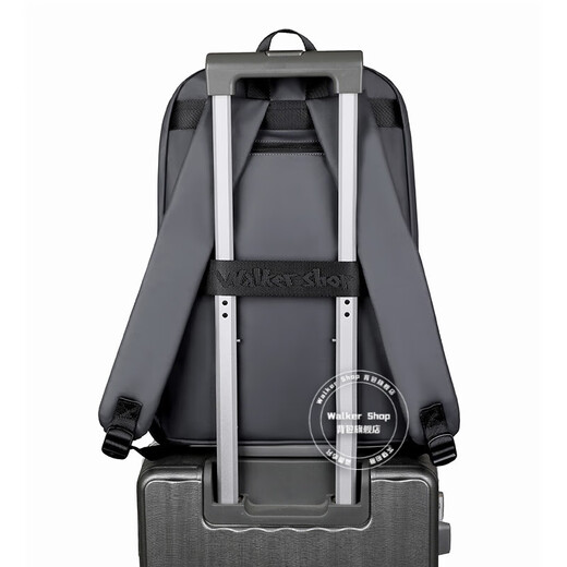 Walker Shop [New 2025] Backpack for masculin's Schoolbag, grande capacité, sac à dos de voyage informatique à l'épreuve d'eau pour hommes, gris élégant [boîte cadeau / entrepôt de Pékin livraison / livraison le lendemain] Version améliorée du film 30cm * 45cm * 15cm
