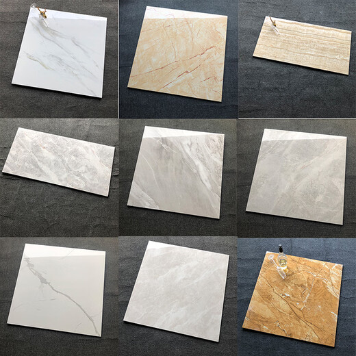 金格羽碧桂园专用地砖 简约碧桂园定制地板砖 客厅墙砖背景墙粗纹白瓷砖 800*800mm(LA25580S)不 800*800