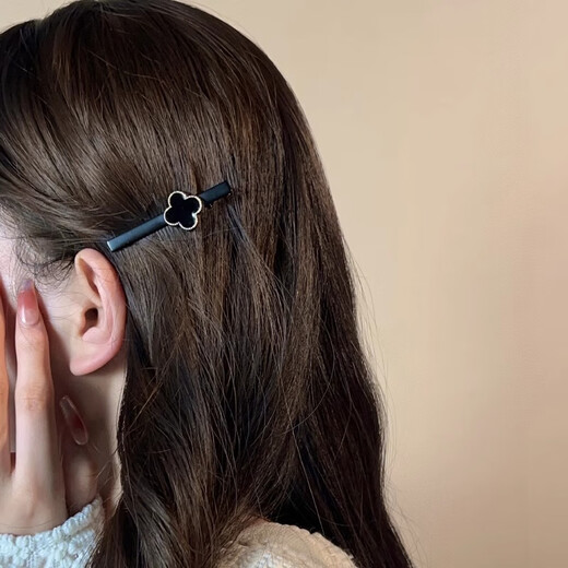 Xiang Wan hair clips 2 pack four-leaf clover hair clip bangs clip women's side small clip side clip women's headwear duckbill clip