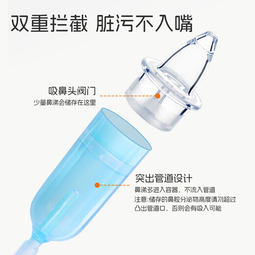 马博士 吸鼻器婴儿鼻屎清理器新生婴幼儿童宝宝吸鼻神器口吸式带喷壶