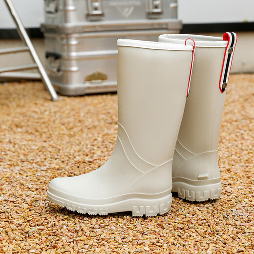 
Blue Owl Shield Rain Shoes for Women in Sea Outdoor Rain Day Waterproof Anti-Slip Rain Boots Glue Shoes Wear-resistant High Tube Water Shoes YX1026 39