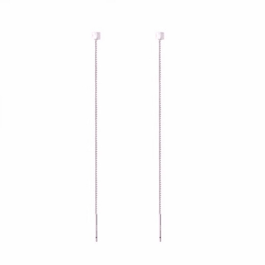 Guanpuge Fat Donglai same style pt950 platinum ear wire PT950 female new style tassel temperament ear piercing platinum long earrings platinum square ear wire