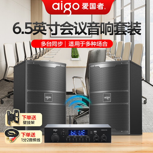 Patriot without wiring, one to two 6.5-inch wall-mounted conference room professional speakers dance room conference audio set gym classroom stage