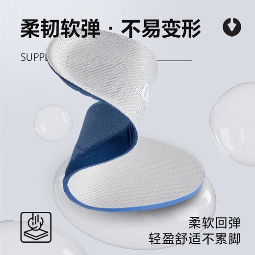 Suitable for SENMA/Senma insoles shoes, white shoes, canvas shoes, soft elastic shock-absorbing, breathable, sweat-proof and odor-proof [1 pair] breathable, sweat-absorbing-black 42