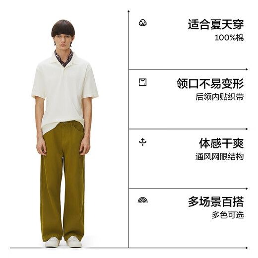 Jiao Nei 302go men's POLO shirt, pure cotton, breathable, non-stuffy, skin-friendly, moisture-absorbent, quick-drying, short-sleeved, men's summer, black XL