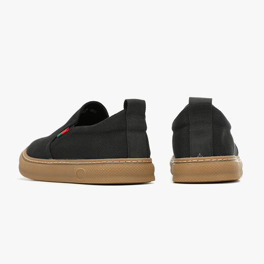 Accrochez dix chaussures en toile pour hommes 2025 Été Nouveau chaussures décontractées de pied pour hommes respirants pour hommes, chaussures de laziness Old Beijing Chaussures noires 42 (taille de chaussure en cuir)