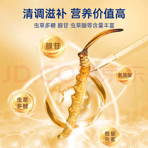 冬虫夏草（顺丰直发)藏区高海拔冬虫夏草礼盒送礼高端大气上档次 那曲虫草4根1克20条装