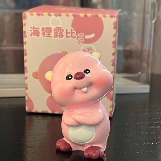 可爱露比Loopy小粉狸盲盒潮玩公仔手办摆件送朋友闺蜜惊喜礼物 十代露比摆件【咬脸一对】