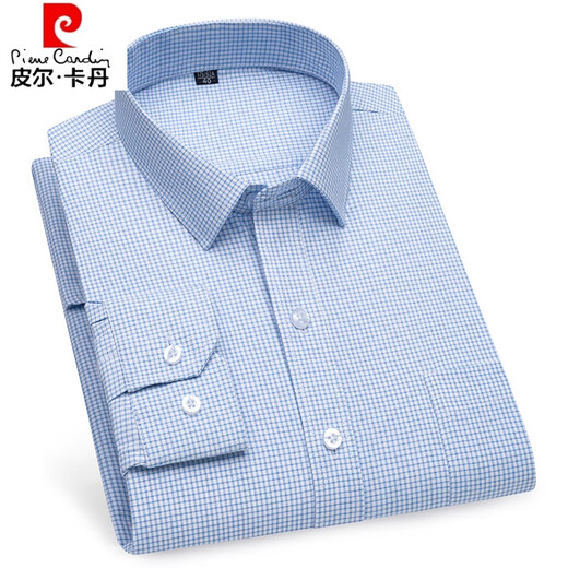 Pier Cardin White Shirt Herren-Langarmgeschäft formelle Form professioneller Arbeitskleidung Groomsmen's Shirt Herren Hochzeitsanzug 6624 41 (180)