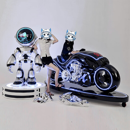 Ji Litian Cyberpunk Space Robot Indoor и Outdoor Technology Atmosphere Sculpture Dornments Модель 1