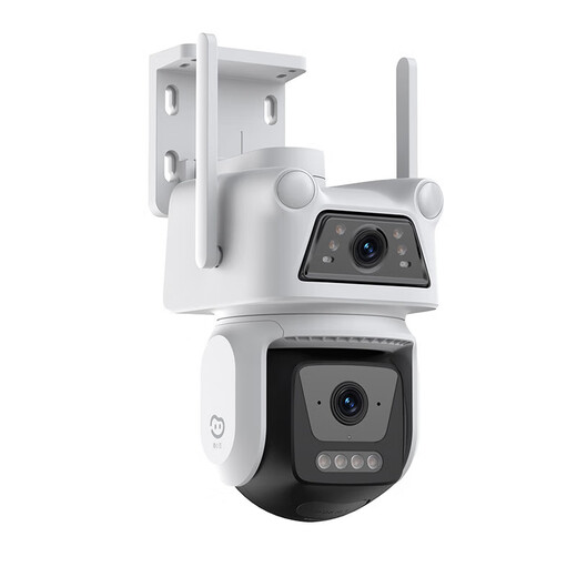 Fluoritkamera Haushaltsauge Xiaodou Outdoor Dual-Kamera 10 Millionen 3K Fernglas AI Outdoor Überwachung Wireless 360-Grad-Kamera [5 Millionen + 5 Millionen] Menschen- und Fahrzeugerkennung Kamera (Beratungsgeschenke)