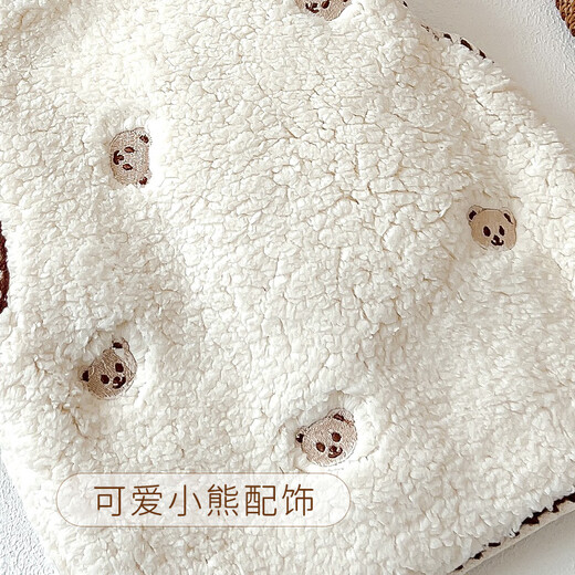 Shunhe Kangya Weste Kinder Baumwolle Innere Kinderkind Tai Babyweste außerhalb warmer Herbst und Winter Baumwolle Baby Weste modisches Mädchen Beige 3895 120 cm
