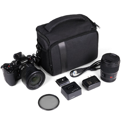 Jichuan Camera Bag Shoulder Crossbody Photography Bag SLR Mirrorless Digital Camera Liner Bag Storage Bag Portable Handheld Waterproof Suitable for Canon Sony MR70 Black Large