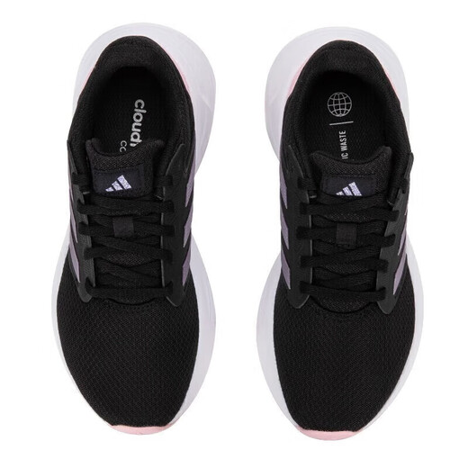 Adidas casual shoes women's shoes 2025 autumn new sports shoes mesh breathable light shock-absorbing running shoes ID7372 ID7372 black 36.5