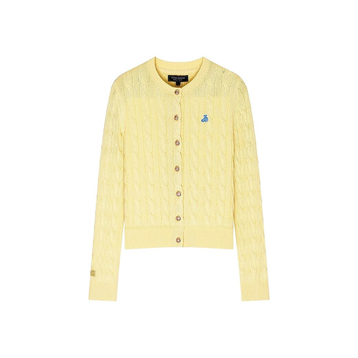 Teenie Weenie [même modèle pour Zhao Lusi] Little Bear's Pull en tricot jaune tricoté Pull de climatisation Cardigan jaune S