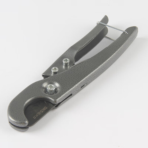 Schizstein tracheal scissors, PU/PE/PA pipe air pressure hose cutter, hard pipe scissors, tracheal clamp and cutter, gray 1 pair