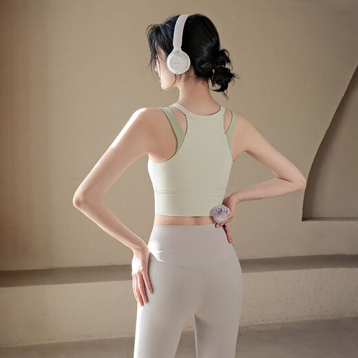 
ACKDCS integrated sports underwear for women with breasts and fitness bra professional high-intensity shock-proof running tennis yoga vest