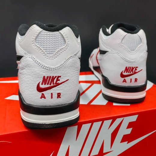 耐克（NIKE）男鞋新款运动鞋AIR FLIGHT 89气垫休闲鞋AJ4兄弟款实战篮球鞋 FD9928-101/AJ4兄弟款/白红 44