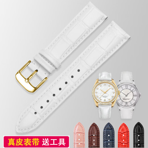 Pink leather strap for women, suitable for Casio CASIO first layer cowhide LTP-VT01 LQ139 LTP-1391 Brown gold pin buckle 14mm width