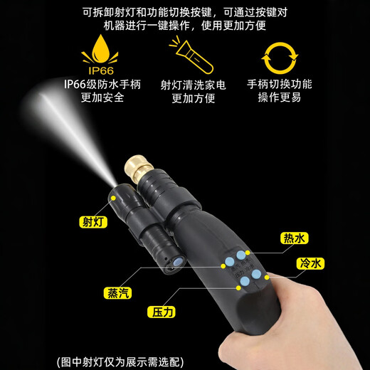 Haoyida household appliance cleaning machine multi-function all-in-one machine commercial high temperature range hood air conditioning cleaning machine high pressure steam cleaning solar water heater tool all-round cleaning equipment professional 20KG pressure standard version (standard + gift pack) smart model