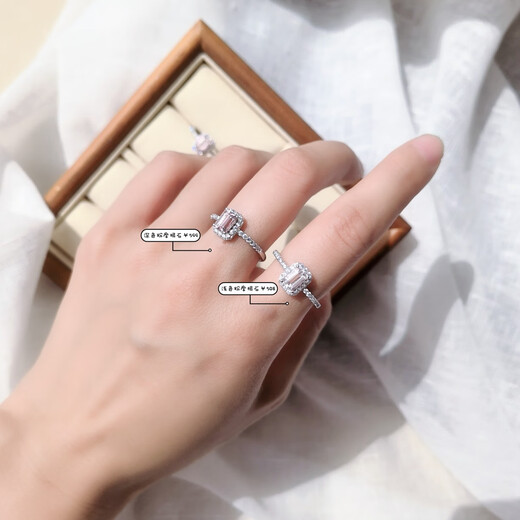 Library selection of emerald cut topaz, aquamarine, morganite, tourmaline, tanzanite classic surround set with 925 silver Seiko ring, aquamarine, adjustable opening