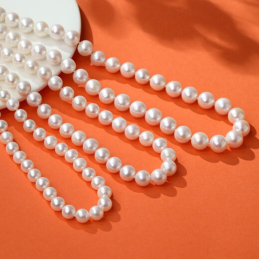 Pearl Queen Yunhua Freshwater Pearl Necklace S925 Silver Love Button Full Bead Necklace Birthday Gift for Women