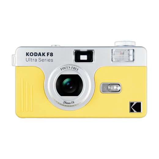 KODAK film camera Ultra F8 film camera non-disposable retro film camera with flash 135Specifications35mm fresh yellow (excluding film and battery)
