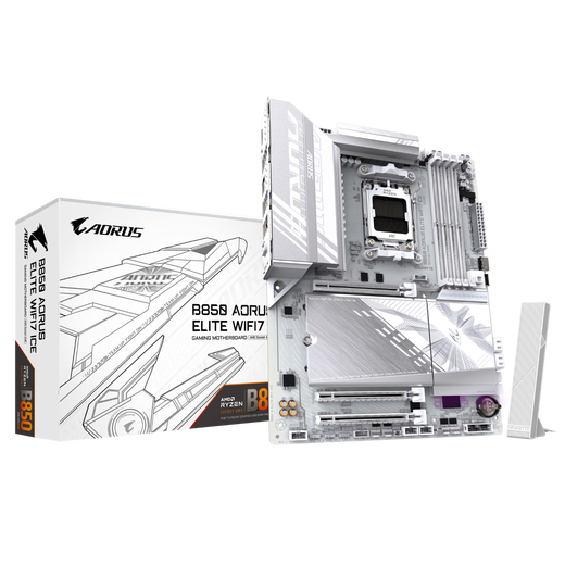 技嘉B850 电竞雕冰雕大板 主板搭AMD 锐龙7000/9000系列 散片盒装 9700X/9800X3D 主板CPU套装 板U套装 技嘉 B850 冰雕白板 WIFI7 AMD 锐龙9 9900X