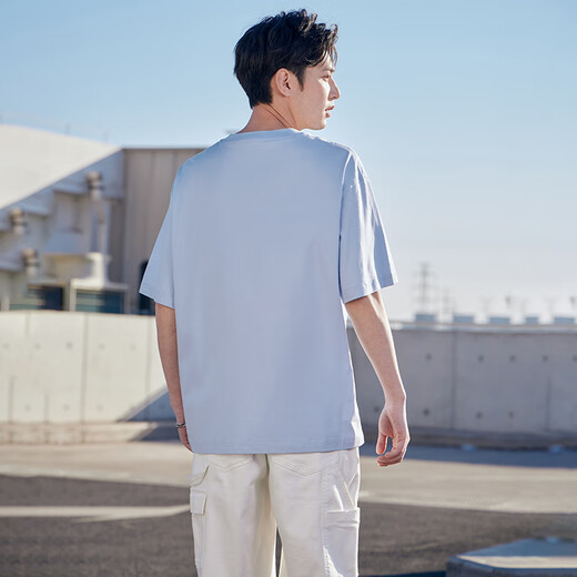 361 short-sleeved men's T-shirt summer pure cotton new sports running loose casual trendy top 652519106-2