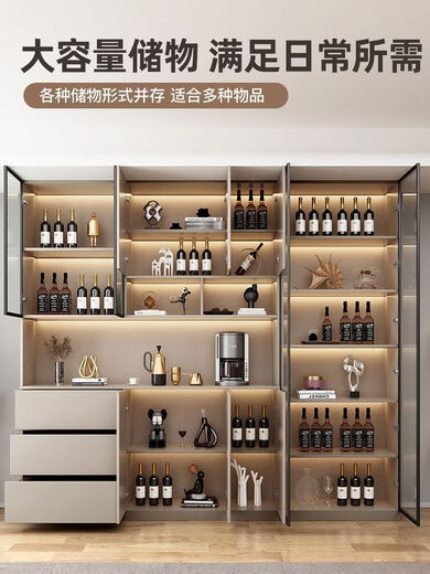 2025 Neues Sideboard High Cabinet Integrated Cream Sty