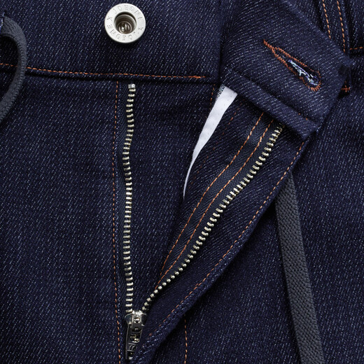 Joeone Men's Jeans Men [résistant à l'usure, facile à entretenir] Spring Men's Elastic's Belt Harun Conical Jeans Conical Jeans Version effilée + bleu marine + HJ1DV13116 33,5 Taille 175 / 84A (2,55) Règle 85cm 85cm