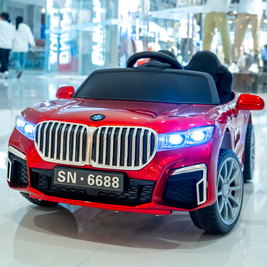 Liebe Kinder, Säuglinge und Kinder Elektroauto Allrad 1-3 Jahre alte Fernbedienung Auto Männlich und weibliches Baby-Ladung Kinder Spielzeugauto können in Menschen Supreme Baked Silver [Dual Drive + Ledersitz] Bluetooth Fernbedienung + selbstfahrende + App + Swing + Pull Rod sitzen