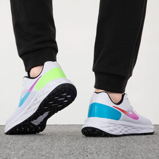 NIKE Nike Running Shoes Men's Shoes 2024 Spring New REVOLUTION 6 NN 4E Lightweight and Breathable Sneakers FJ1049-100 42