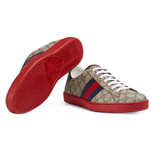 古驰（GUCCI）男鞋 时尚经典复古LOGO印花休闲板鞋运动鞋 乌木色429445 96G50 9767 39 5/39