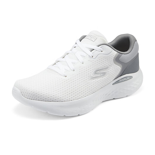 斯凯奇（Skechers）男鞋夏季2025新款减震轻便运动鞋防滑软底跑步鞋网面透气休闲鞋 220898-WGY /白色 42