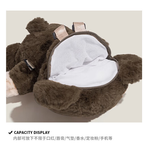 Bianqixin рюкзак рюкзак рюкзак Love Bear милый плюш-сумка подарка на день рождения пара лучшая подруга рюкзак Lolita Doll Bag Love Beartack-Small