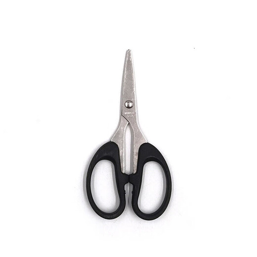 Office scissors, children's handmade scissors, student diy paper scissors, paper knife, stainless steel black small scissors, art scissors 6CMX12CM*3 pieces