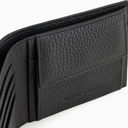 Emporio Armani/Armani buque insignia oficial [regalo] nueva billetera de mano de cuero de vaca para hombres 2025 principios de otoño UC001-Black todo tamaño