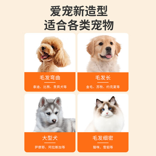 ERGOBABY宠物剃毛器狗狗猫咪推子电推剪脚毛修剪理发器全身推毛器用品白银