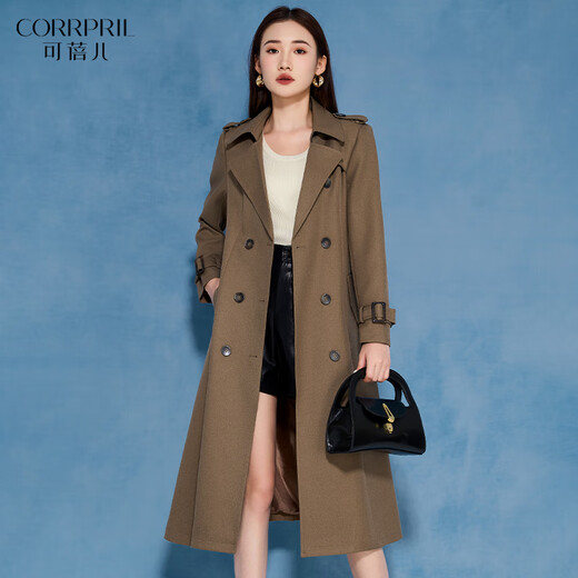 Kebel windbreaker jacket spring and autumn new women's fashion lady ladies high quality classic long coat L