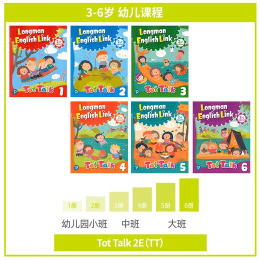 tot talk 原版进口新版朗文培生幼儿英语直通车 1级别 书+练习册+故事书 3-6岁儿童早教启蒙培训机构学习教材