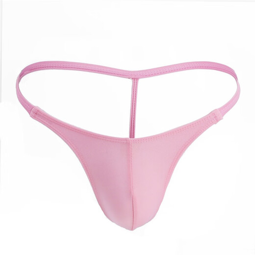 ROSELEX private delivery thin belt men's thong sexy seamless T pants convex breathable comfort bag navy blue plus size (68-100 size waist)